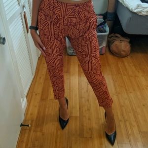 Tribal Crop Skinny Pants